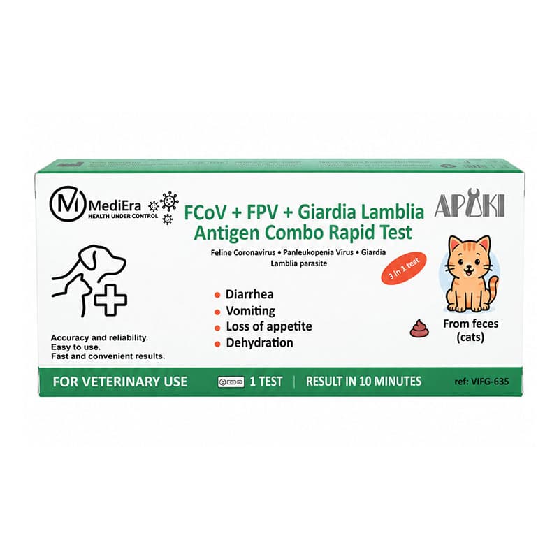 FCoV + FPV + Giardia Lamblia Antigen Rapid Test Kit (CATS)