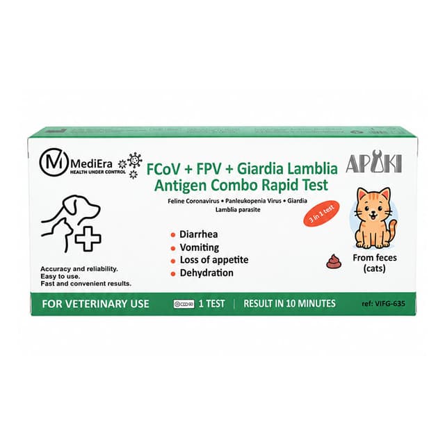 FCoV + FPV + Giardia Lamblia Antigen Rapid Test Kit (CATS)