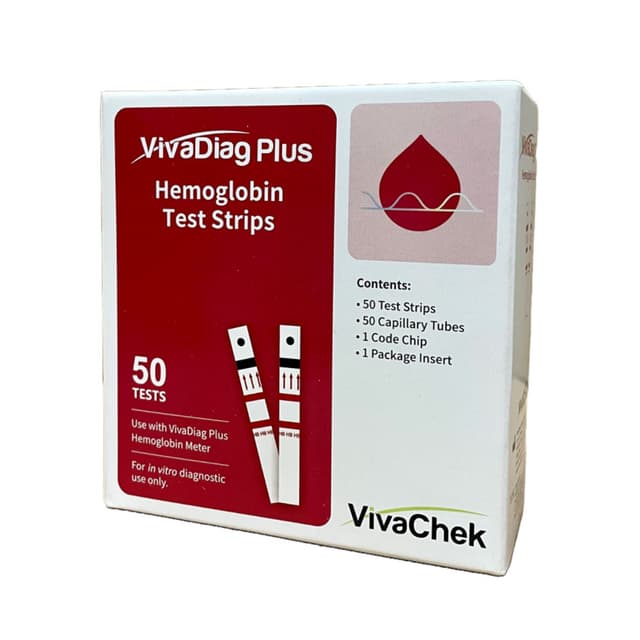 VivaDiag Hemoglobin Test Strips (50 pcs.)